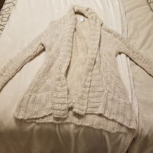 Knit cardigan sweater